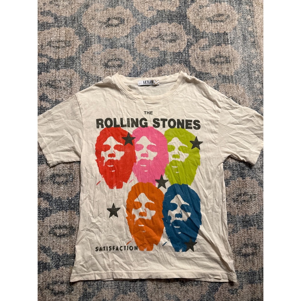 Letluv for Anthropologie Rolling Stones‎ Tee Shirt Size XXS Pristine Condition